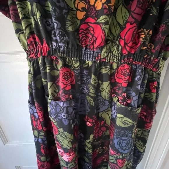 Lucy & Yak Ragan Cotton Jumpsuit in Maria Print - Picture 5 of 7